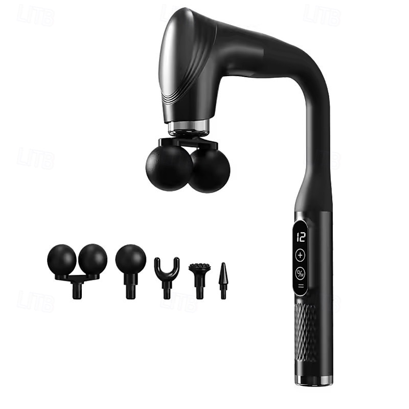 جهاز تدليك متعدد الوظائف بمقبض طويل ورأسين منحنيين للرقبة والصدر 2026 - $57.99 –P5