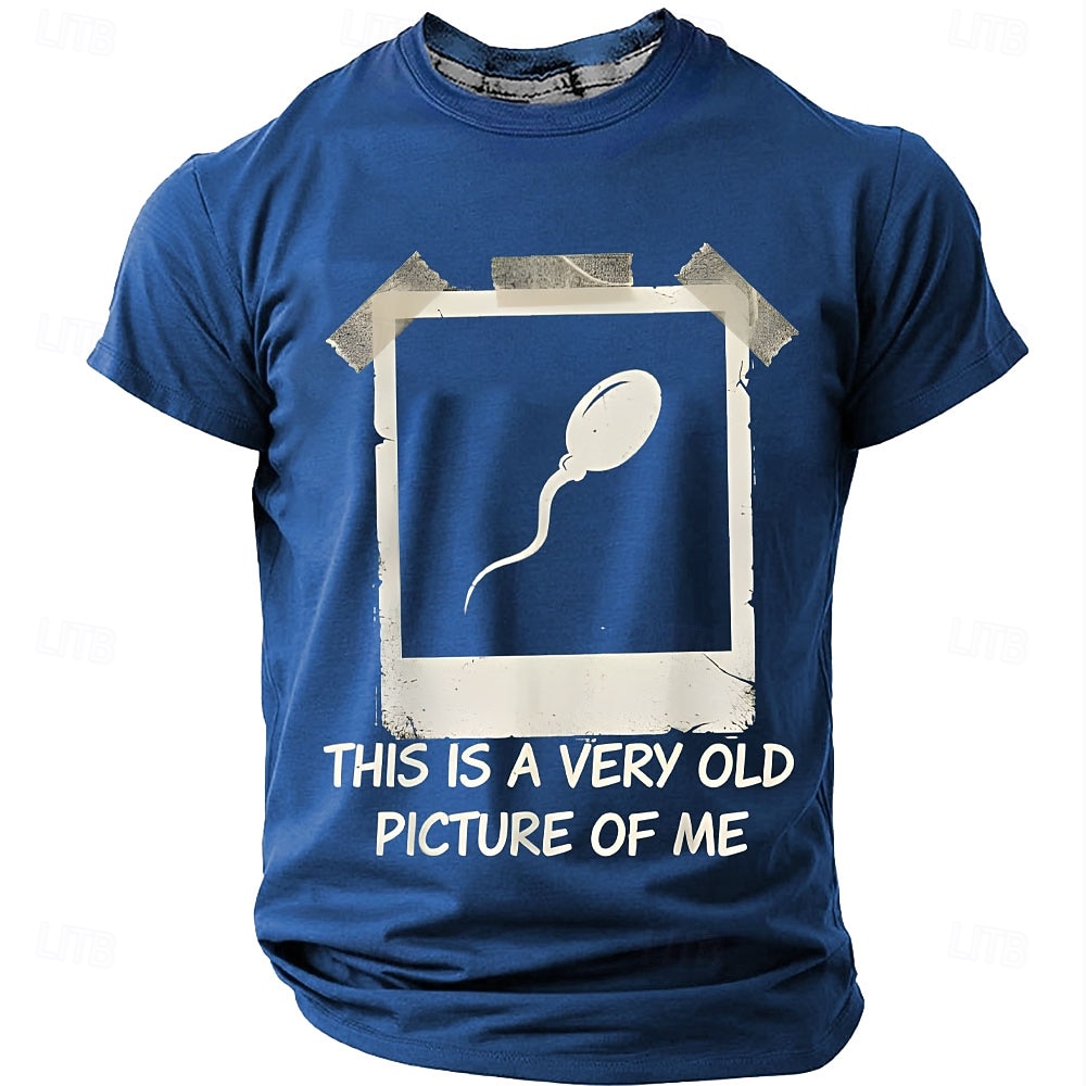 Funny Mens T Shirt This Is A Very Old Picture Of Me Graphic Sperm Joke Charcoal Grey Short Sleeve Tee Clothing Apparel S M L XL XXL XXXL 2026 - $21.99 –P4