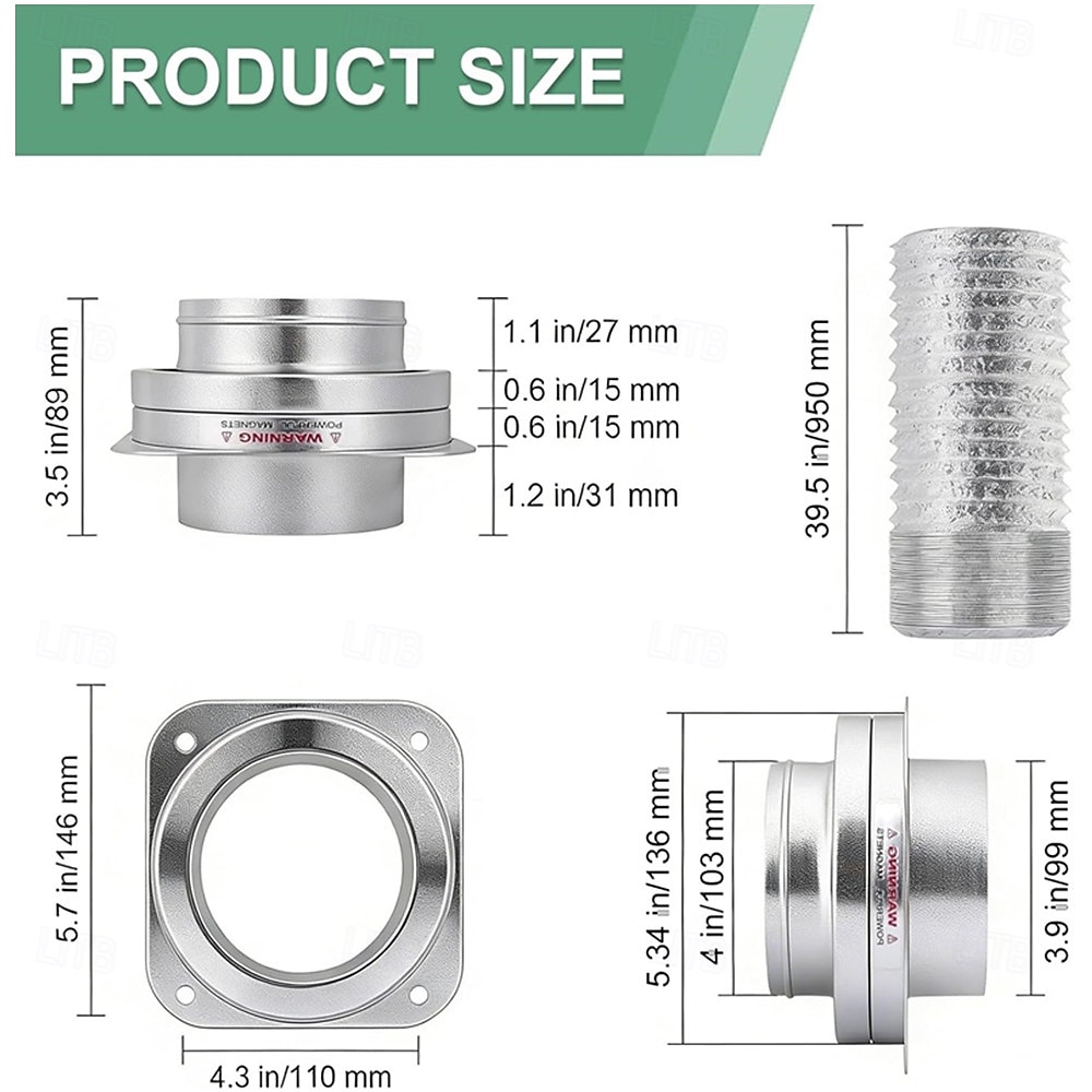 Magnet Dryer Vent Connector Magnet Dryer Vent Coupling Self Alignment Airtight Dryer Ventilation Port Exhaust Connector Kit 2026 - $82.99 –P3