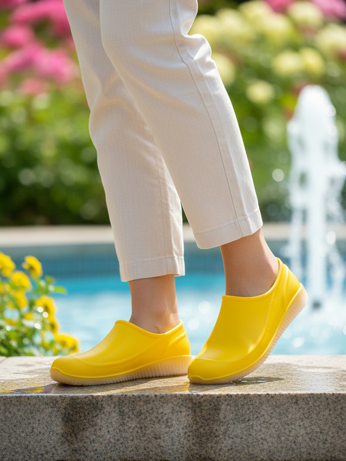 أحذية نسائية صفراء مقاومة للماء للحديقة - أحذية خفيفة الوزن سهلة الارتداء للبستنة، والعمل في الهواء الطلق، واستخدام الفناء، والشاطئ، والأيام الممطرة 2026 - $24.99 –P5