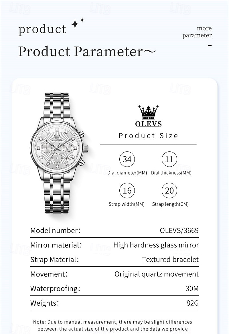 Cadeau de la fête des mères OLEVS montre-bracelet pour femmes calendrier lumineux décontracté montre en acier inoxydable de 2026 ? $41.99 –P6