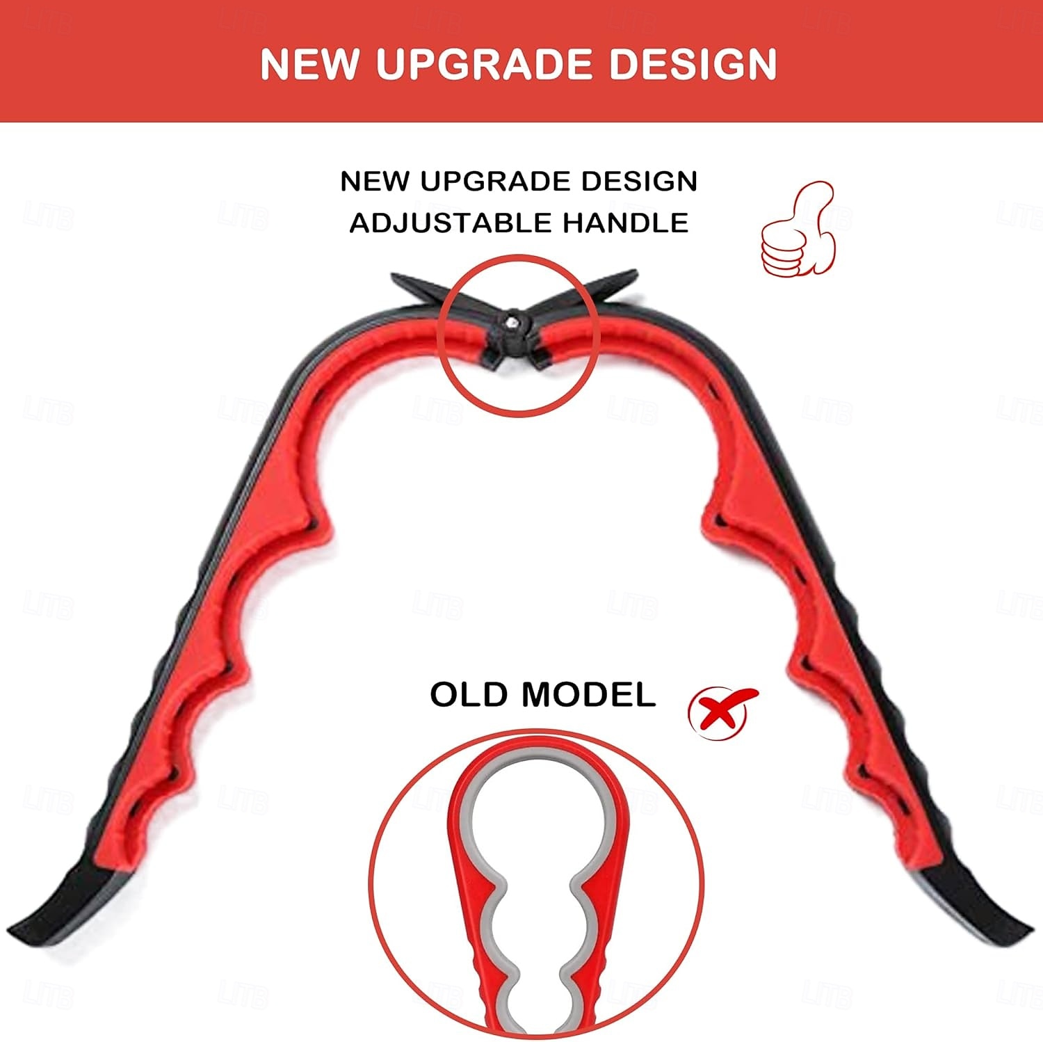 Deschizător de borcane pentru mâini slăbite, seniori cu artrită, deschizător de sticle multifuncțional 5 în 1, deschizător de capac pentru mâini artritice cu mâner antiderapant din cauciuc pentru 2026 - $13.99 –P6