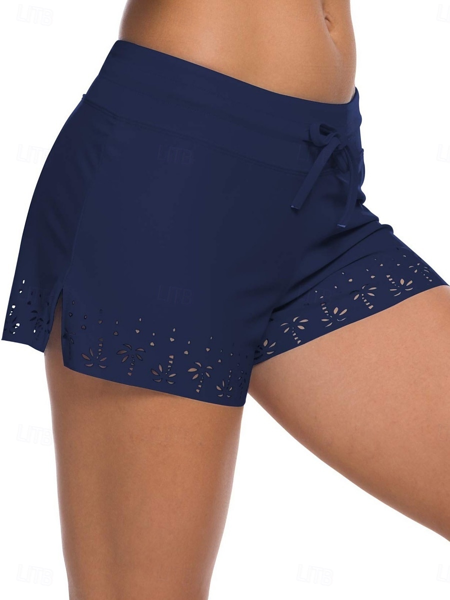 Mujer Bañadores Calzoncillos tipo bóxer elásticos Traje de baño Alta cintura Vacaciones Ropa de playa Color sólido Sin Mangas Trajes de baño 2026 - $22.99 –P2