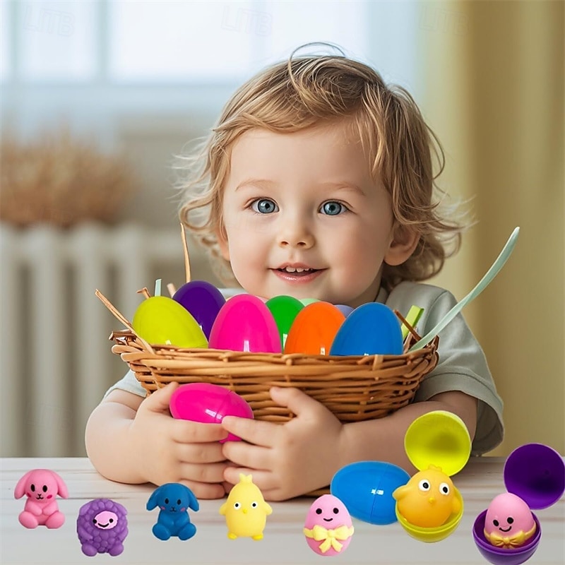 24 Pack Easter Eggs Plastic Pre-Filled with Mochi Squishy Toys for Kids, Easter Egg Hunt Party Favors, Easter Basket Stuffers for Boys Girls Toddlers 2026 - $23.99 –P2