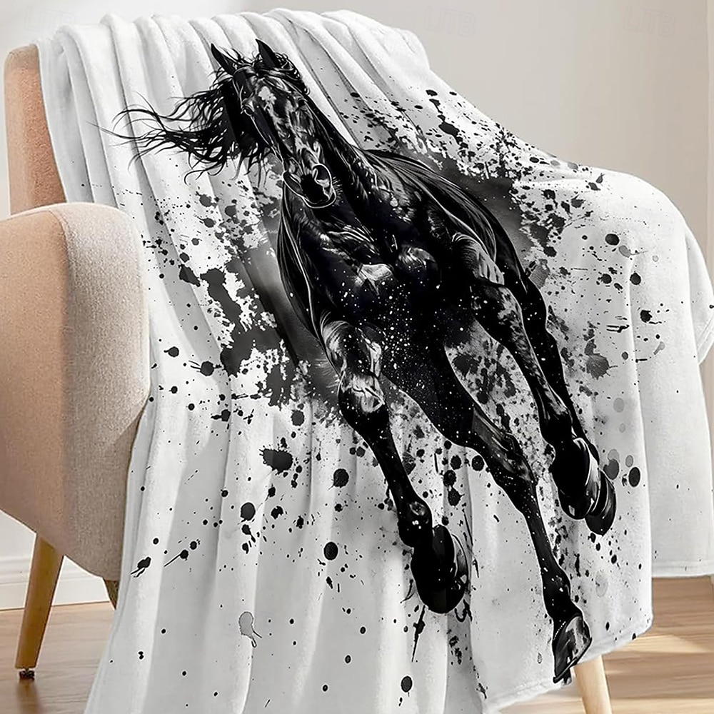 День независимости Одеяло Флисовые одеяла Плед для дивана Лошадь Подарок Классика 3D Диван Кровать Декоративное одеяло Теплое одеяло Домашний декор 2026 - ₩37958 –P5