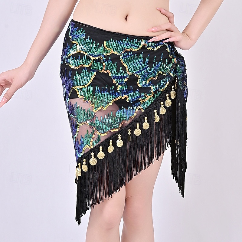 Foulard de hanche à paillettes multicolores de Samba Dancewear - Costume de performance de 2026 ? €17.38 –P6