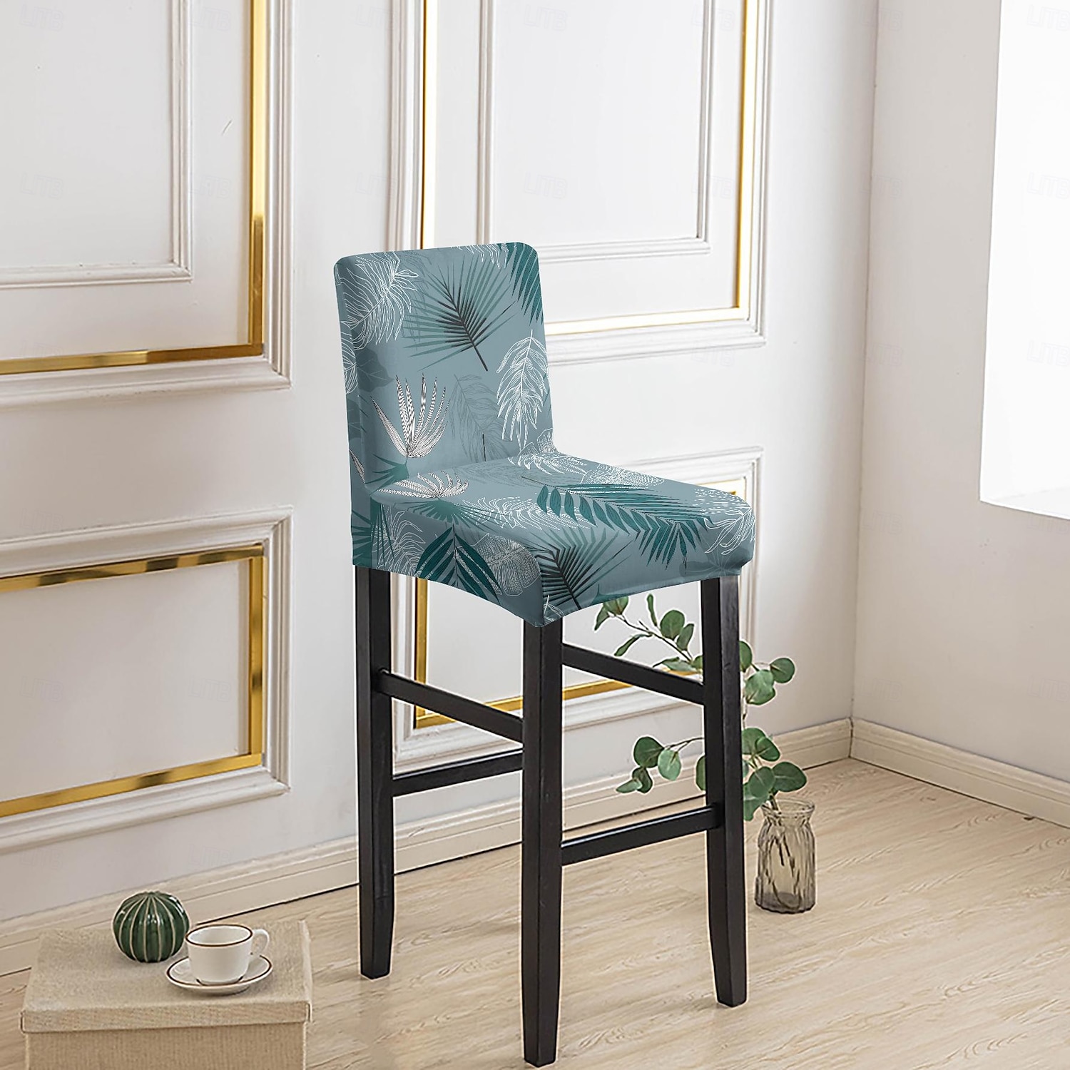 Capas elásticas estampadas para banquetas de bar (1/2/4/6 peças), capas protetoras para cadeiras de encosto baixo, ideais para casa, hotel e sala de jantar. de 2026 por $14.99 –P5