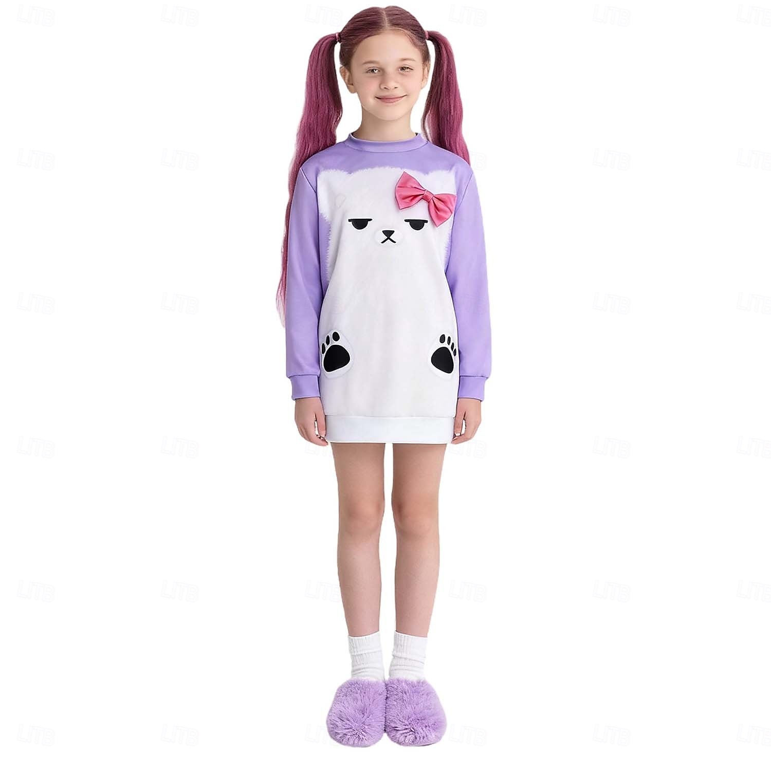 Kpop Inspired Korean Idol Inspired Pop Star Sleepwear Cosplay Costume Virtual Idol for Unisex Kid's Adults' Halloween Carnival Daily 2026 - $38.99 –P6