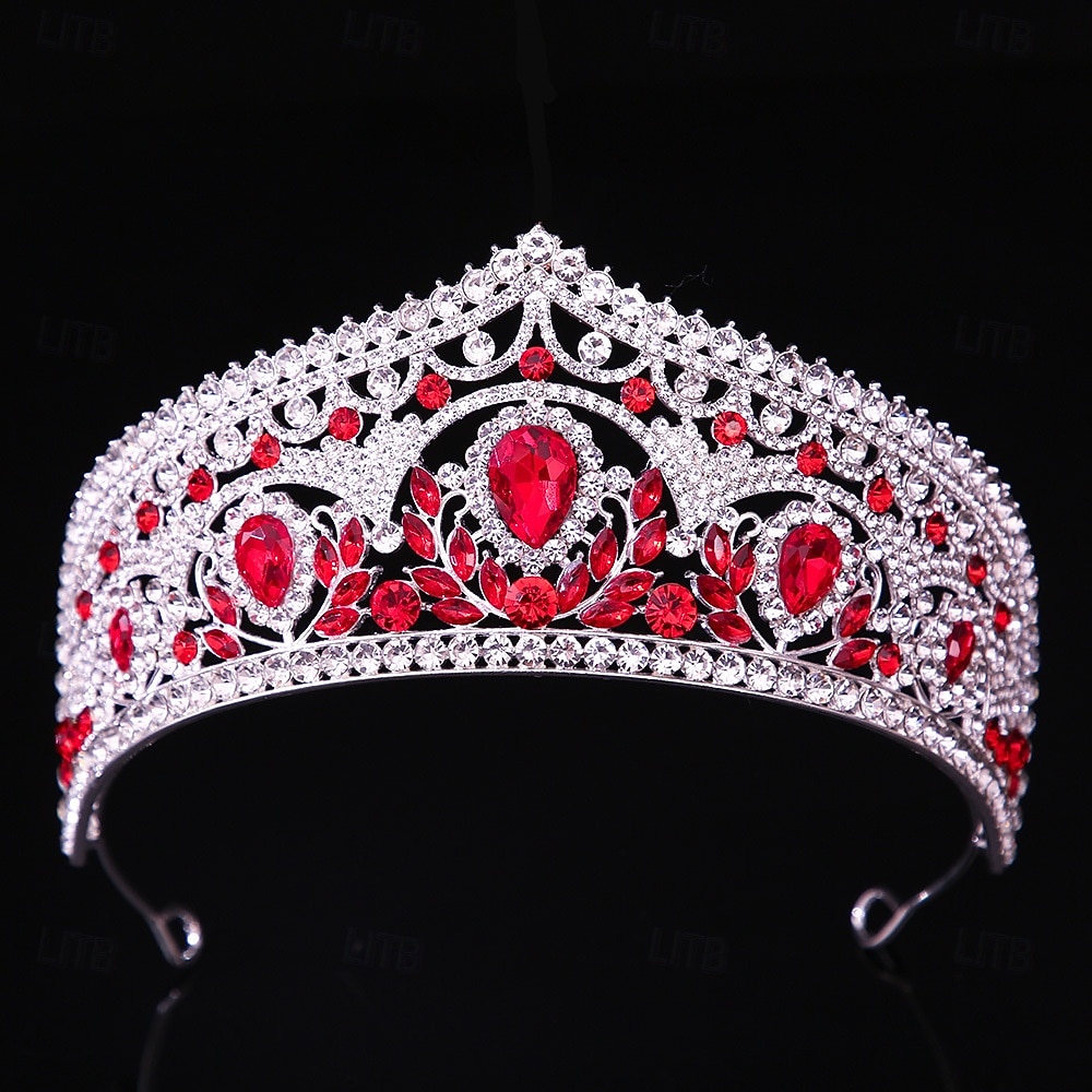 Couronnes Coiffe Alliage Mariage Anniversaire Élégant Mignon Avec Strass Casque Couvre-chef de 2026 ? $17.49 –P4