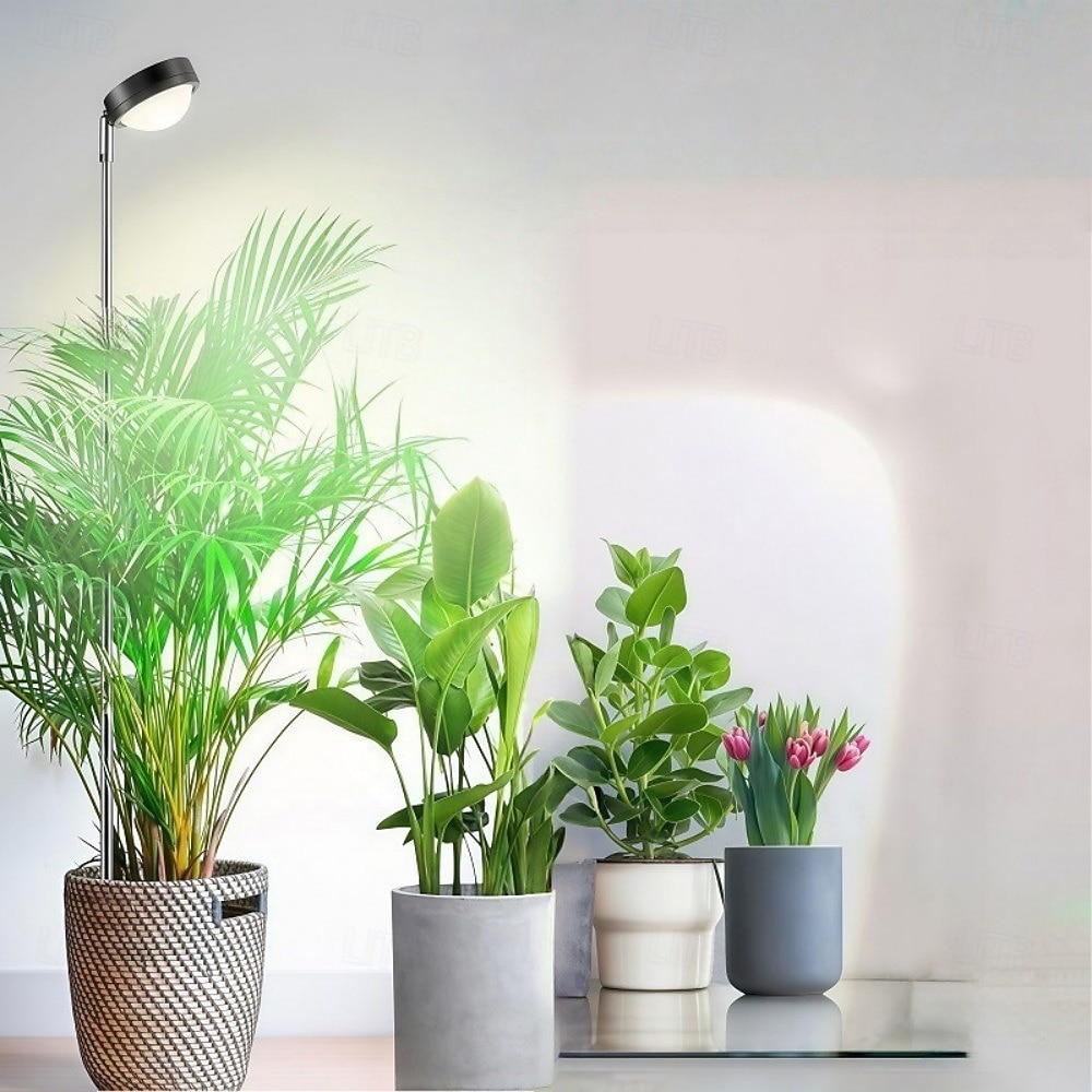 LED növénytermesztő lámpa domború lencsével, teljes spektrumú napfény szimuláció, beltéri zöld növények termesztéséhez &virágtermesztő lámpa, napfény szobanövényeknek, LED kiegészítő világítás otthoni 2026 - $19.49 –P1