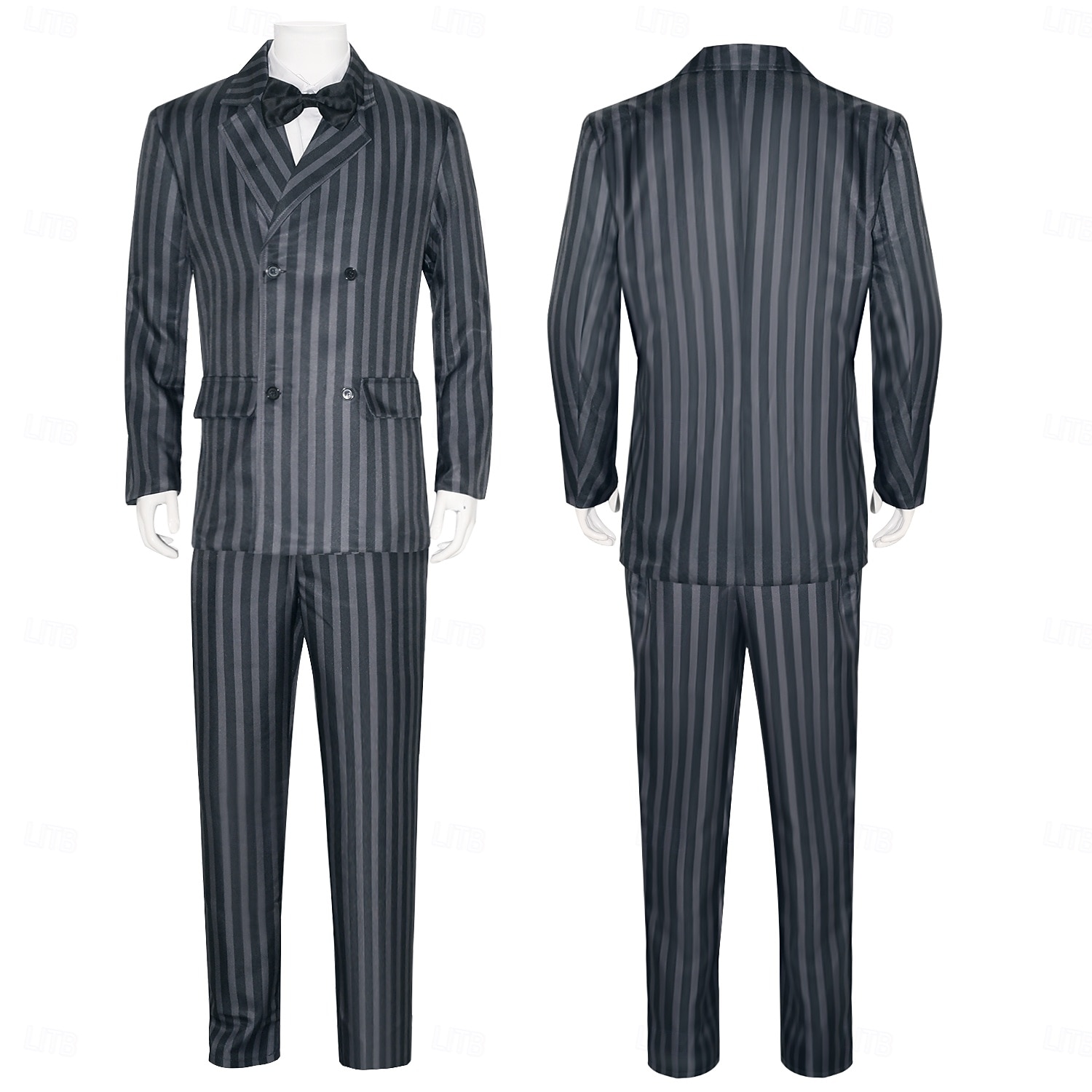 Gótikus horror Sötét Akadémia Kabát Blúz / Ing Nadrágok Gótikus for Férfi Felnőttek Álarcos mulatság 2026 - $85.99 –P8