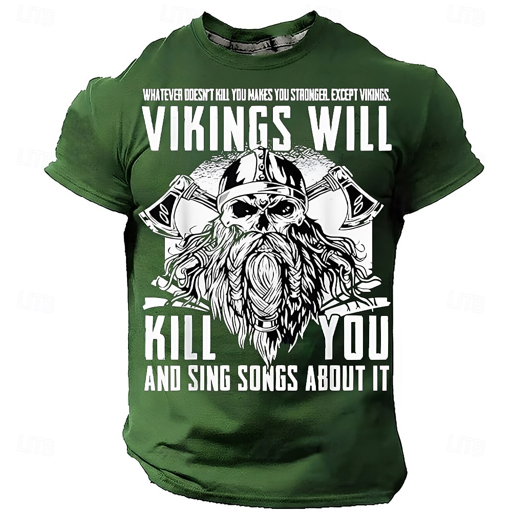 Funny Vikings Will Kill You And Sing Songs About It Whatever Doesnt Kill You Makes You Stronger Except Vikings Norse Mythology Warrior Skull Axes Mens Black T Shirt Clothing Apparel S M L XL XXL XXXL 2026 - $21.99 –P4