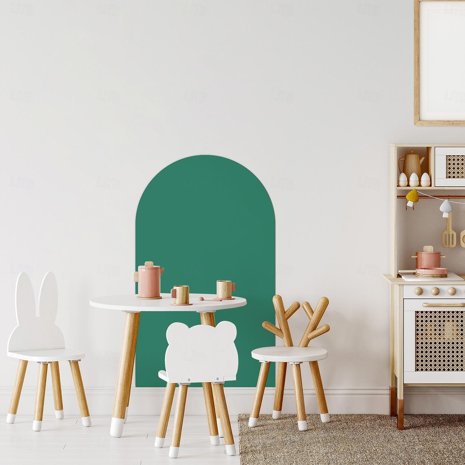 Geométrico Adhesivos de Pared Sala de estudio / Sala de niños y jardín de infantes, Removible / Pre-pegar Vinilo Decoración hogareña Tatuajes de pared 1 PC 2026 - $28.99 –P11