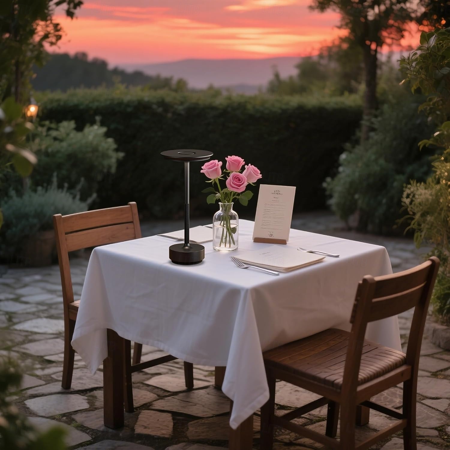 1 opakowanie bezprzewodowych lamp stołowych, ładowalnych, przenośnych lamp zasilanych baterią 5000 mAh, 3-kolorowa lampa stołowa LED z płynnym przyciemnianiem i funkcją pamięci, do użytku na zewnątrz/w jadalni/na patio/w restauracji 2026 - $45.99 –P6