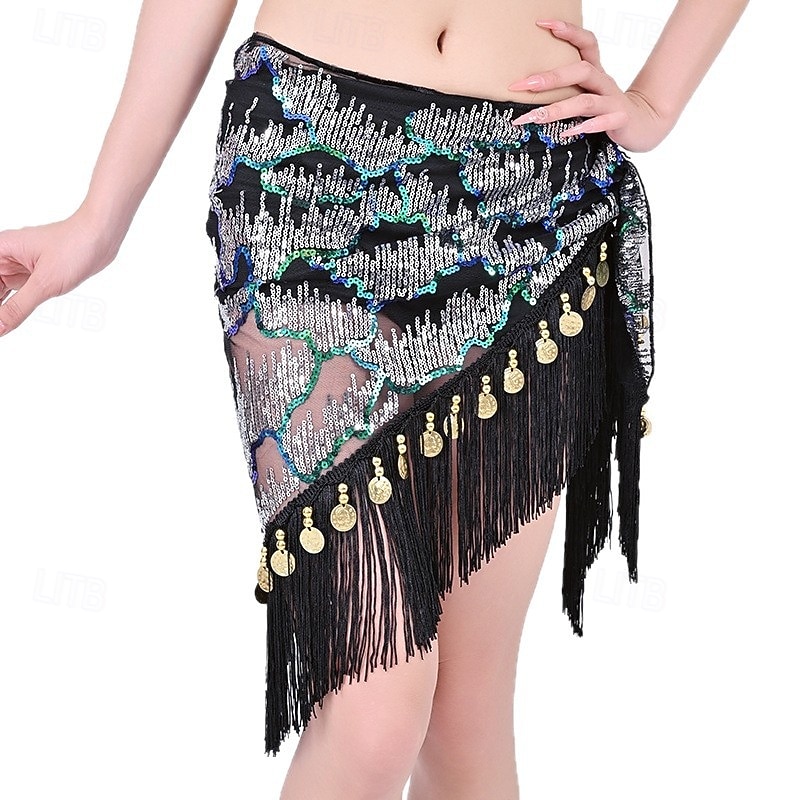 Foulard de hanche à paillettes multicolores de Samba Dancewear - Costume de performance de 2026 ? €17.38 –P3