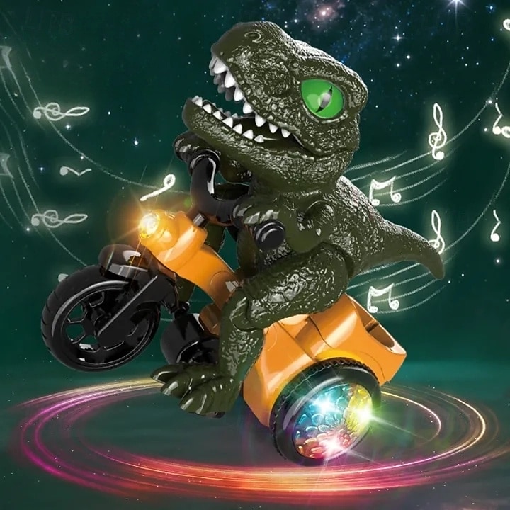 Juguetes de dinosaurio con luces, juguete para niños pequeños de 3 a 4 años, juguete de dinosaurio en movimiento, juguete de dinosaurio eléctrico para niños de 3 a 5 años, regalos de cumpleaños 2026 - $23.99 –P4