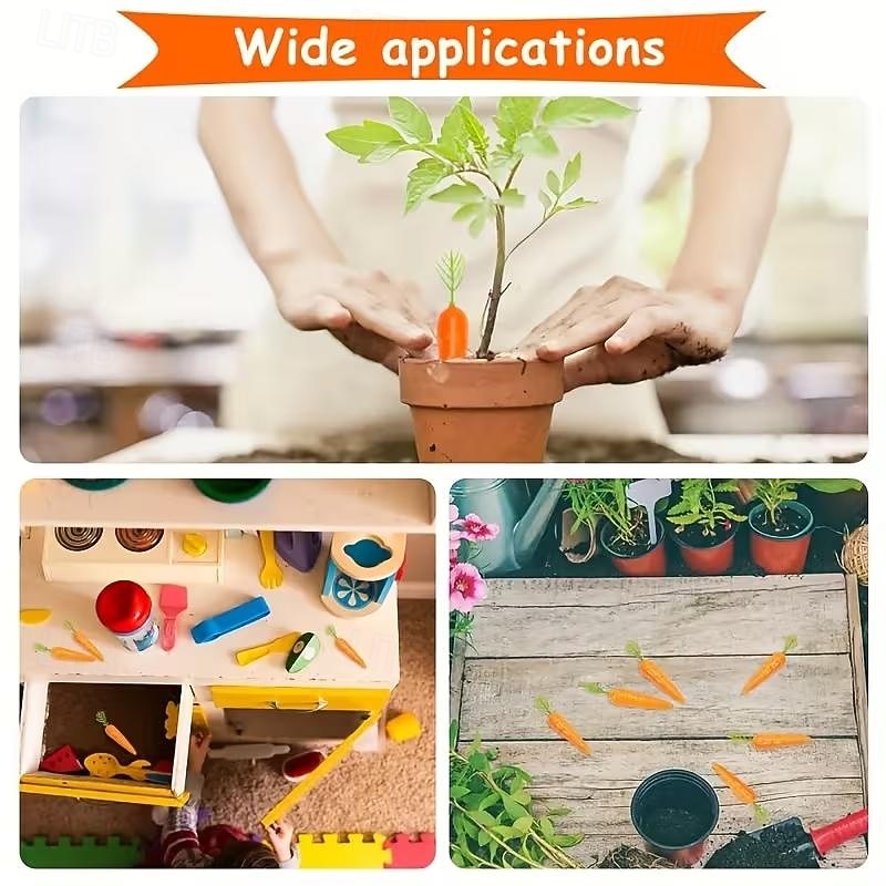 25pcs Easter Plastic Foam Artificial Carrot Pendants . Simulation Vegetables for Holiday Home and Kitchen Decoration - Easter Theme Party, Wall Art 2026 - $12.99 –P5