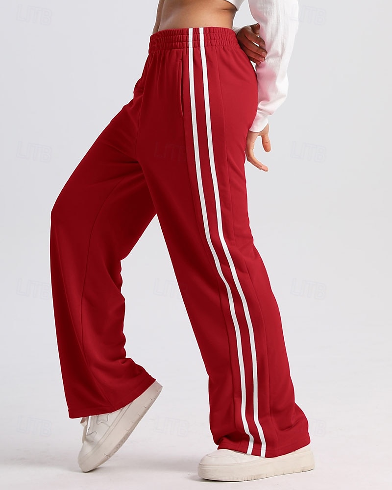 Mulheres Calças de corrida casuais Calças Palazzo Casuais Calças esportivas Patchwork Bolsos Cintura elástica Vestuário de atletismo Casual Diário Ao ar livre Verão Primavera Outono Proteção Solar de 2026 por $27.99 –P2