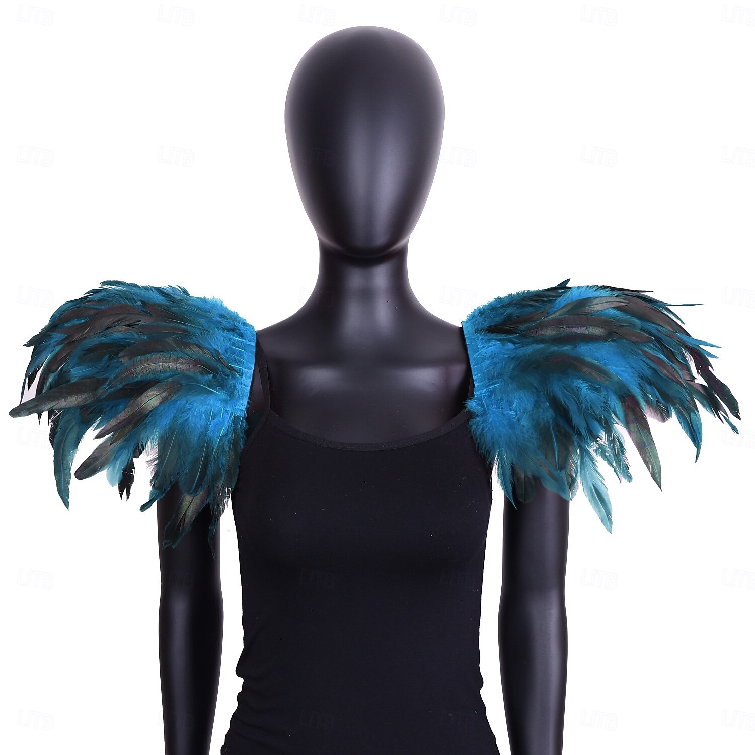 Carnaval 2026 Accesorios de Samba del Carnaval de Río Hombreras de Plumas Negras para Mujeres Alas de Hombro de Disfraz Victoriano Gótico Disfraz para Festival de Brasil 2026 - $15.49 –P4