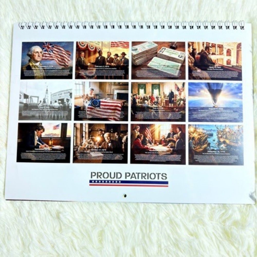 Патриотический настенный календарь к 250-летию независимости США (2026 год), памятное украшение к 150-летию независимости США (1776–2026). 2026 - $13.99 –P4