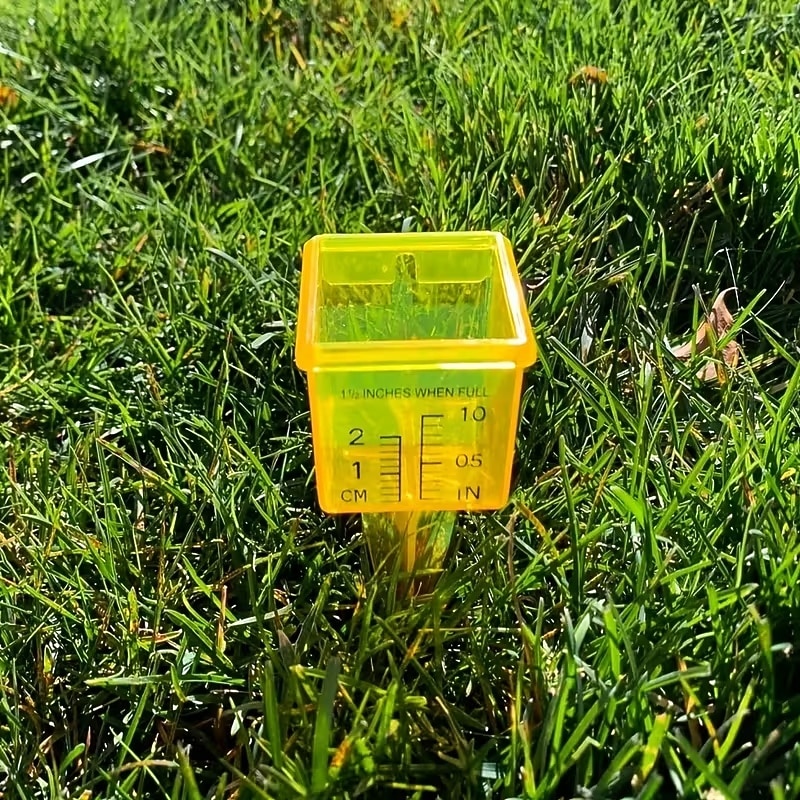 10 buc pluviometre, pluviometru pentru aspersoare de 1,8" cu gură largă, instrument de măsurare a apei în exterior, galben strălucitor, pentru gazon, curte, grădină, plante în ghiveci 2026 - $21.99 –P5