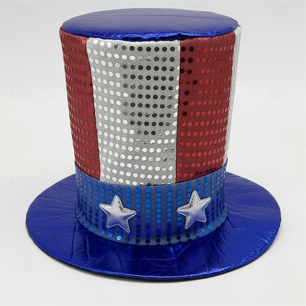 Hat Cosplay Adults' Unisex Independence Day / the Fourth of July 4th of July Party Festival Dress Up 2026 - $17.49 –P2