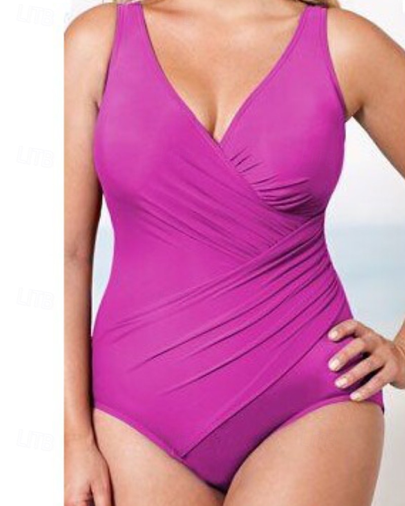 Γυναικεία Πρότυπο Προστατευτικά Ονόματος One Pieces Rash Guards Μαγιό Ολόσωμα κομμάτια Μονόχρωμο Άνοιγμα πίσω Προστασία UV Ελαστικό Αμάνικο Μαγιό Κορμάκι Σέρφινγκ Καταδύσεις Κολύμβηση Καλοκαίρι 2026 - $17.99 –P7