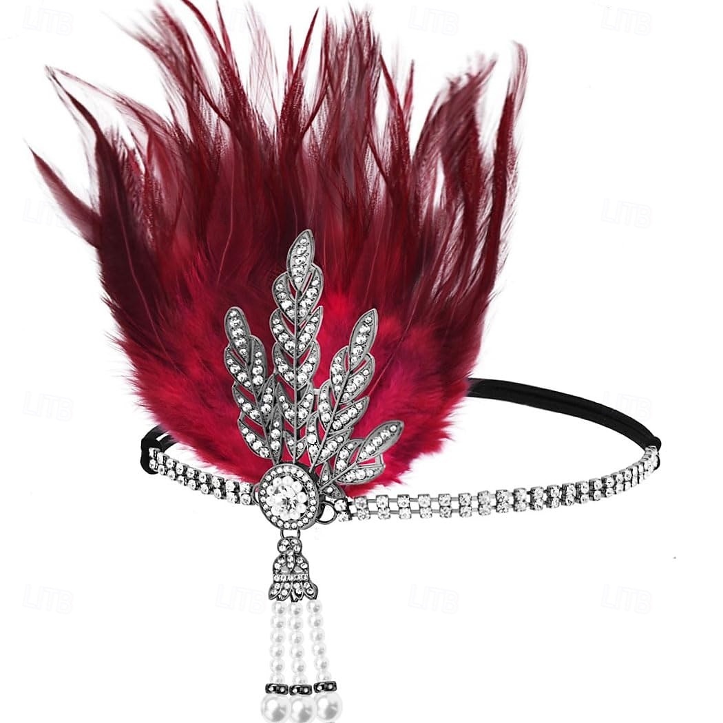 Vintage Fascia Flapper Il grande Gatsby Foglia Costume Per donna Carnevale San Valentino Mascherata Balli di fine anno Carnevale Club Adulti Copricapo Primavera del 2026 a $20.99 –P8