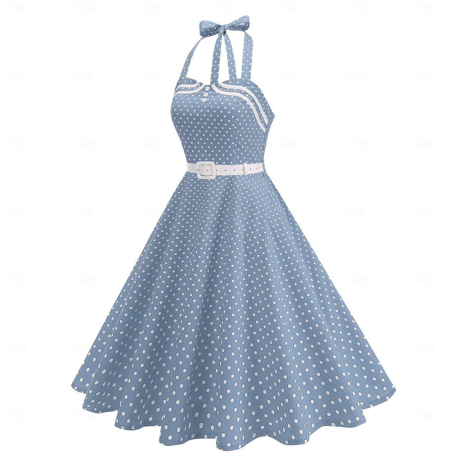 1950s Retro Vintage Rockabilly Midi Swing Dress Flare Dress Sleeveless Polka dots Fit & Flare Swing Fancy Dress Women's Carnival Valentine's Day Masquerade Vacation Dailywear Bachelorette Party 2026 - $49.99 –P11