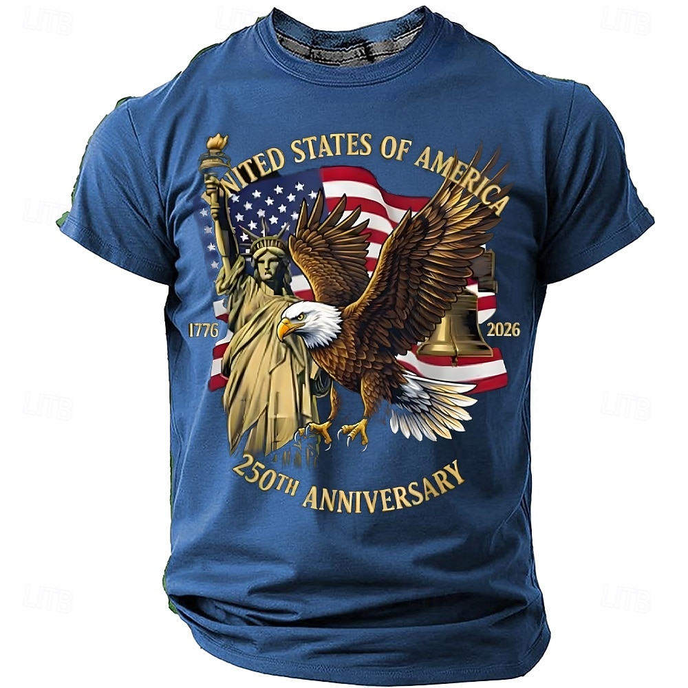 4η Ιουλίου 2026 250η Ημέρα Μνήμης Τ-shirt 2026 - $8.99 –P3