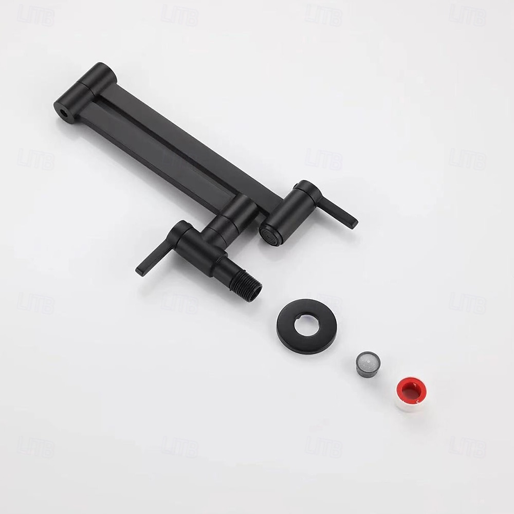 keittiöhana, seinälle asennettava kattilan täyteaine kaksi kahvaa yksireikäinen nykyaikainen keittiöhana 2026 - $226.79 –P9