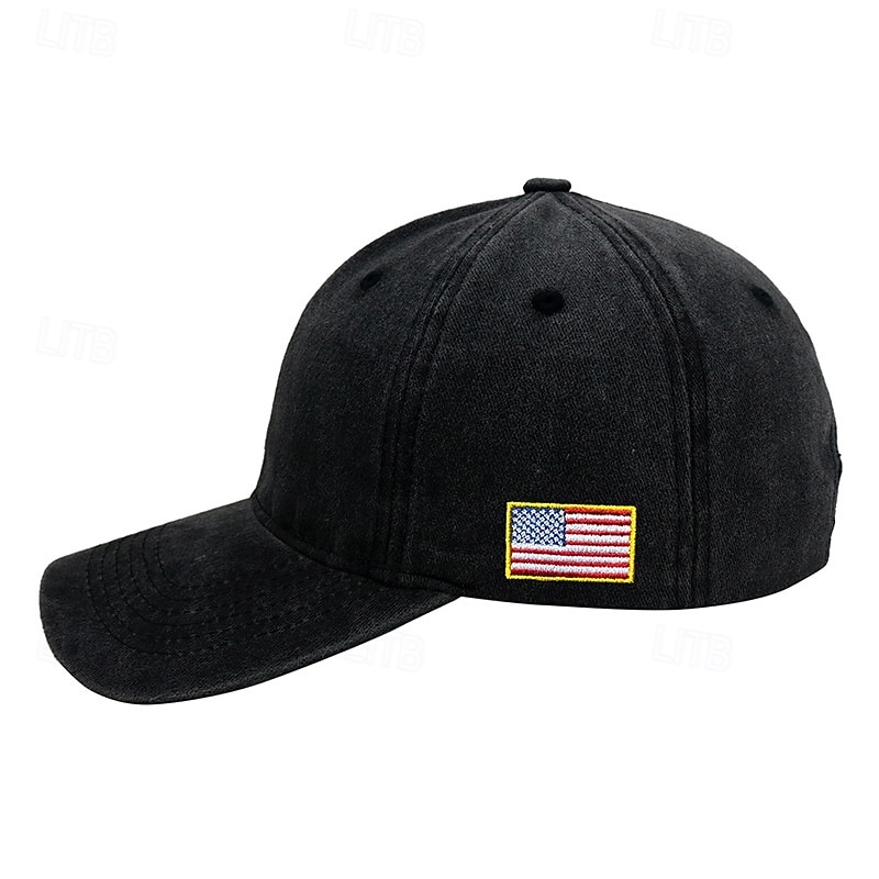 Baseballcapen Frihetsgudinnen Amerikansk flagg Frihetsklokken Retro / vintage Arv Patriotisk 1776–2026 til Unisex Voksne Broderi for Uavhengighetsdag 4. juli utendørs Fritid / hverdag Parade 2026 - $20.99 –P4