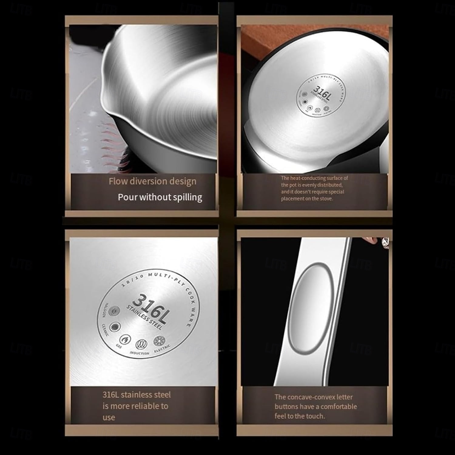 316 Stainless Steel Mini Egg Pan with Pour Spout, Small Omelet Skillet for Butter and Sauces, Compatible with Gas and Induction Stoves, Hand Wash Only 2026 - $27.99 –P10