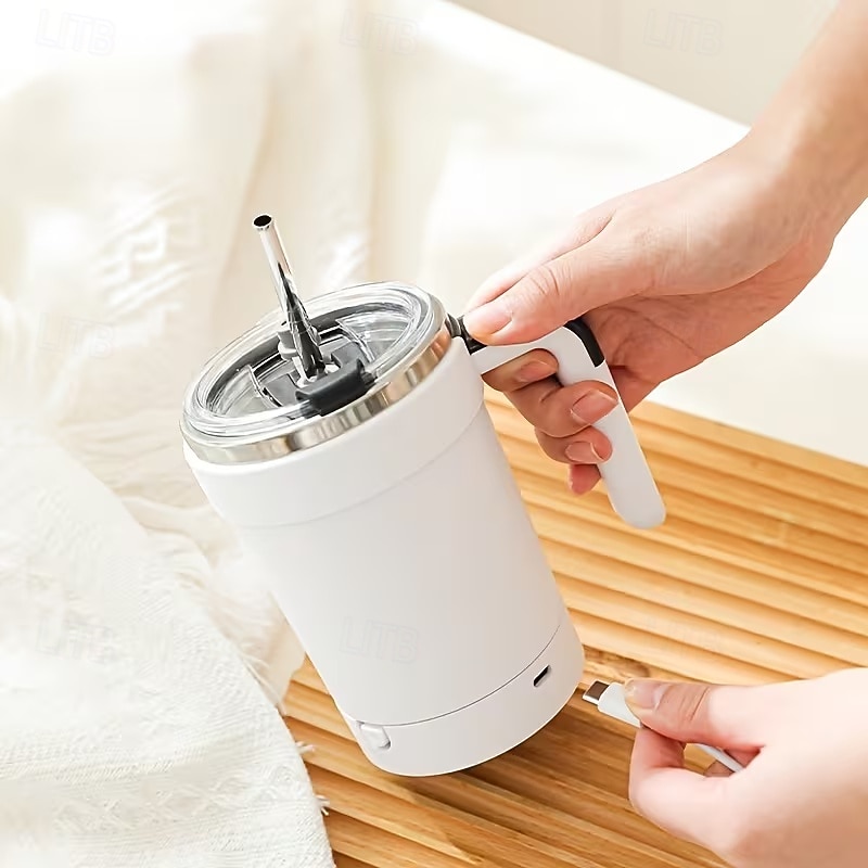 Magnetic Blending Coffee Cup with Straw Lid, 304 Stainless Steel Mixer, 7000 RPM Fast Blending for Smoothies & Coffee, USB-Rechargeable for home/Office/Travel (Hot/Cold Drinks) 2026 - $23.99 –P3