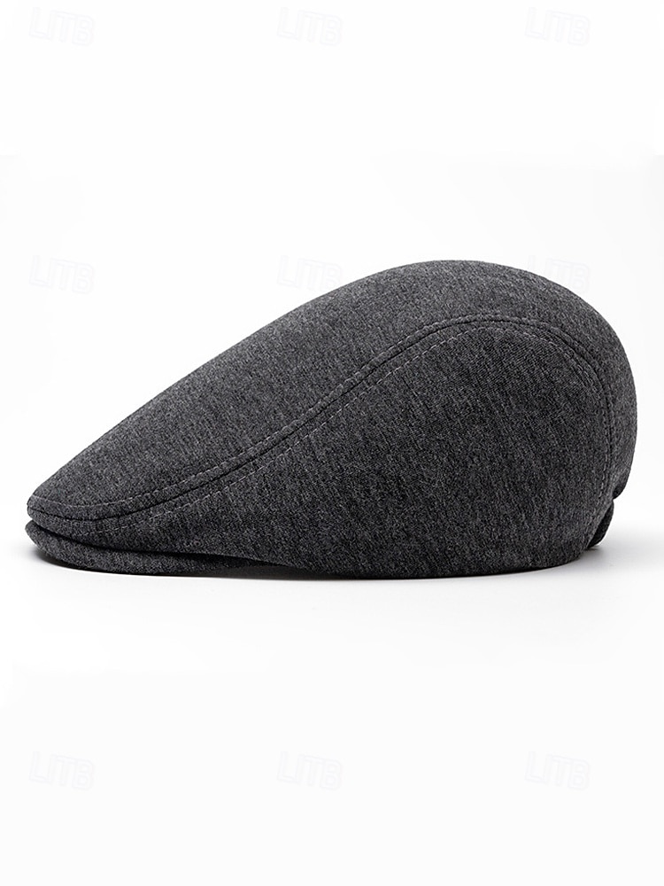 Boina masculina casual em poliéster com design simples e elegante, disponível em várias cores, perfeita para o uso diário. de 2026 por $11.99 –P7