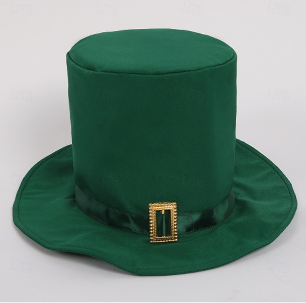 St. Patrick 2026 Leprechaun Irish Carnival Fancy Costume Tailcoat Medieval Adults' Men's Carnival Saint Patrick's Day Party Easy Carnival Costume Dress Up 2026 - $66.99 –P4