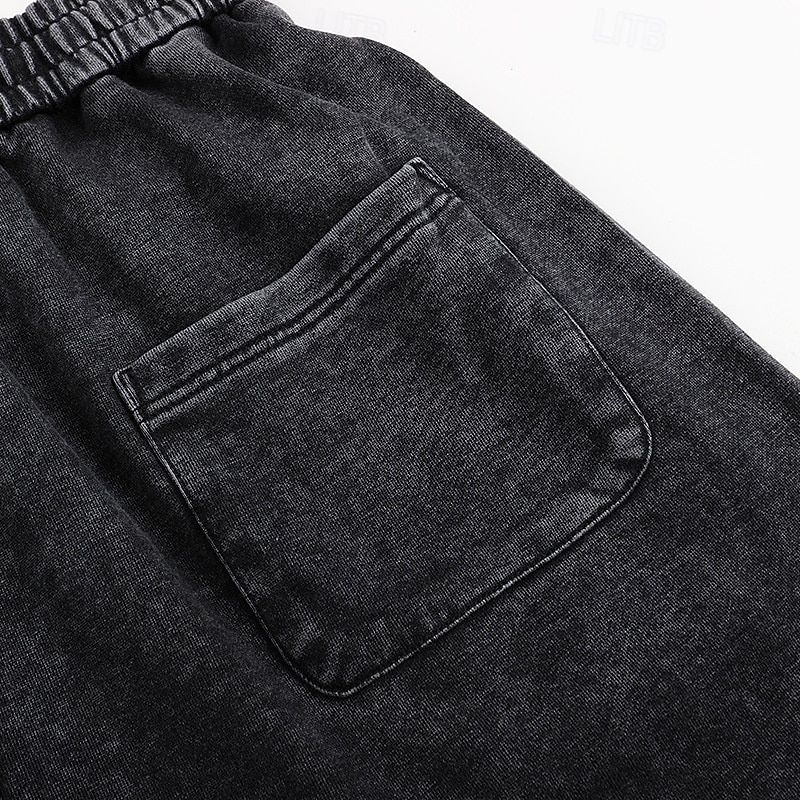 SoftFade™ Pantalons pour Hommes 100 % Coton Pantalons Amples Pantalons Décontractés Pantalons Lavés À L'Acide À Cordon Élastique Taille Droite Longueur Complète Quotidien Mode De Vacances Streetwear de 2026 ? $29.99 –P6