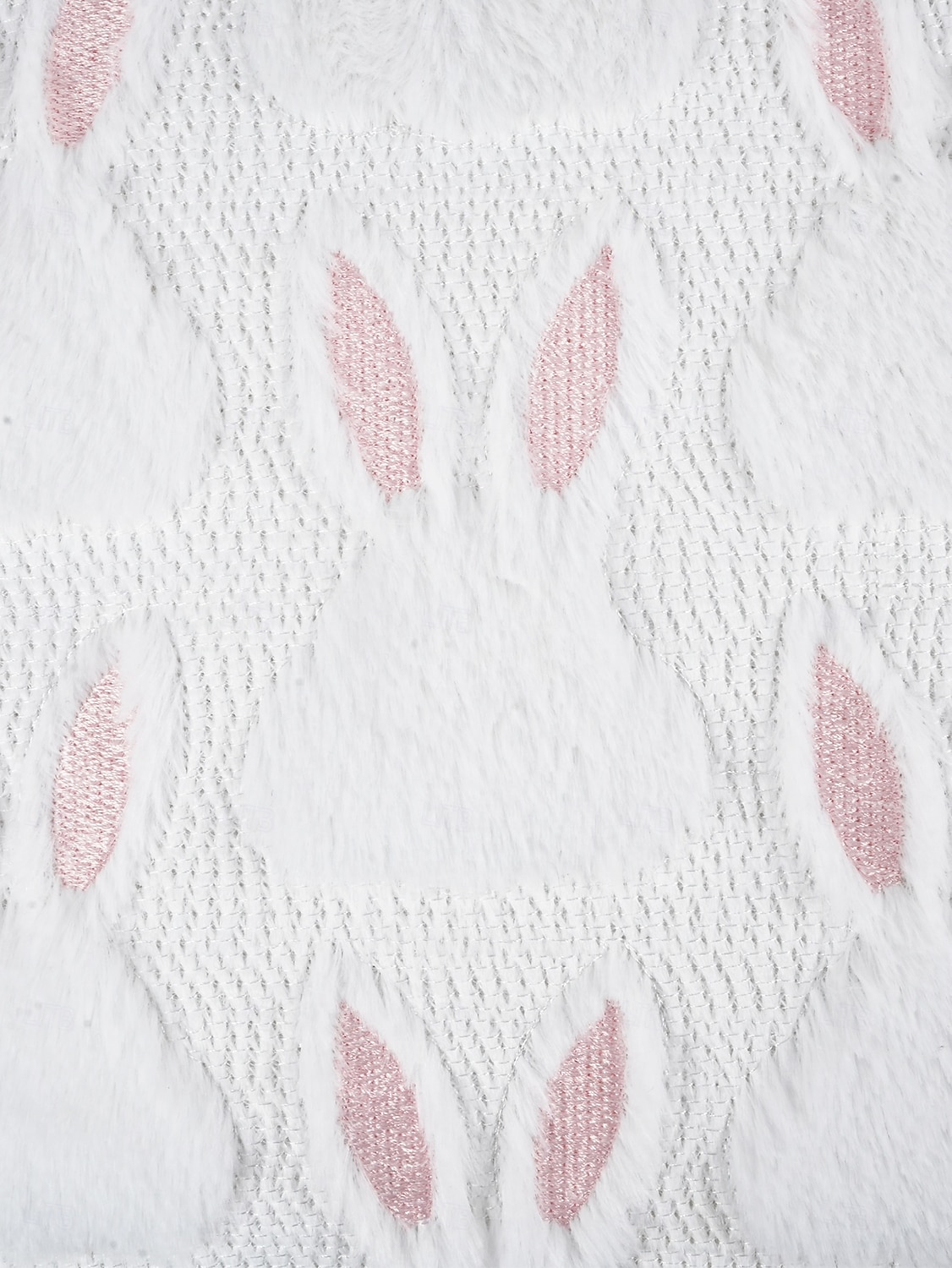 Easter Themed Soft Plush Bunny Pattern Throw Pillow for Home Decor White Pink 18x18 Inch 2026 - $15.99 –P8