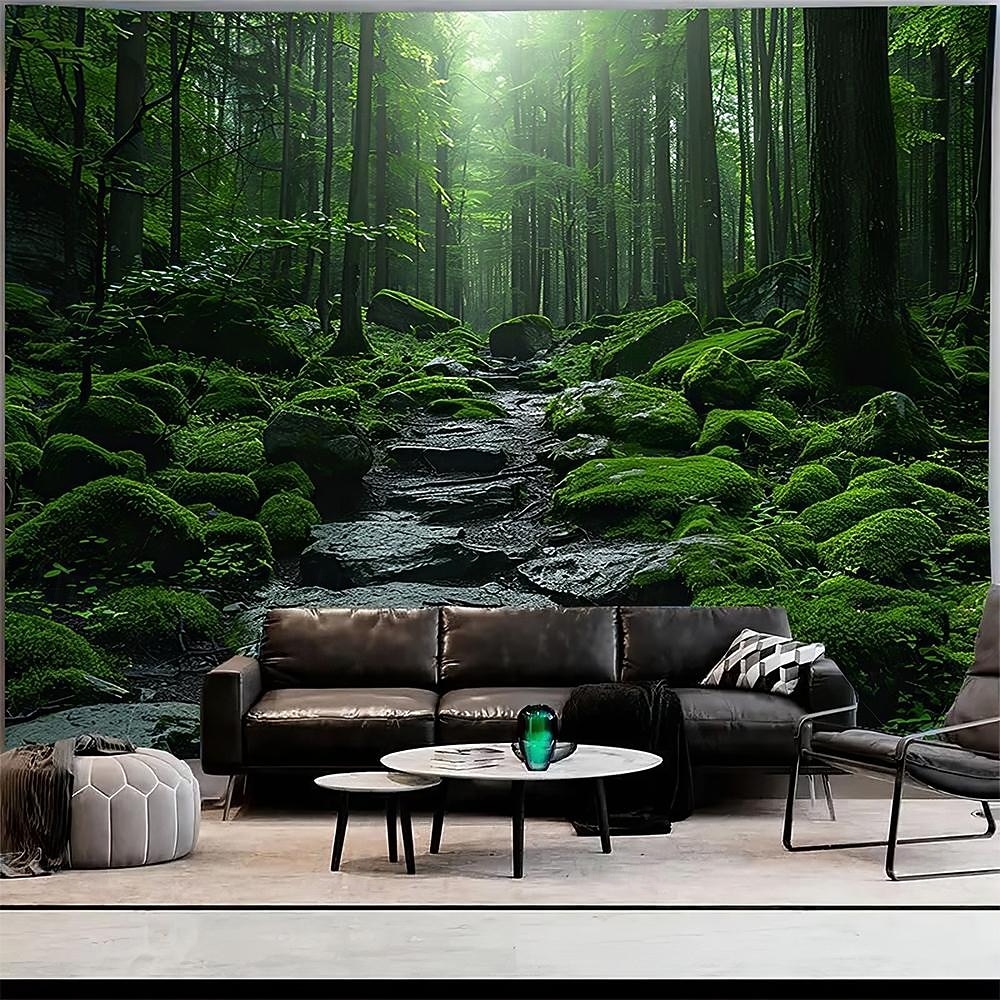 טבע נוף מפל מערה שטיח קיר טרופי יער מערה נוף אמנות לסלון חדר שינה עיצוב הבית 2026 - $19.99 –P8