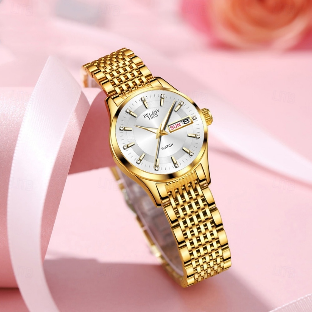 Mother's Day Gift Women Quartz Watch Casual Luminous Calendar Date Alloy Watch 2026 - $19.99 –P8