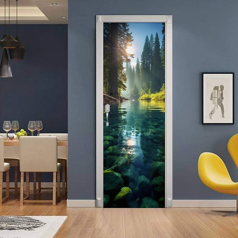 natura foresta sentiero porta striscione sentiero di luce solare attraverso parete arazzo paesaggio 3d scenario per camera da letto corridoio arredamento casa del 2026 a $17.99 –P8