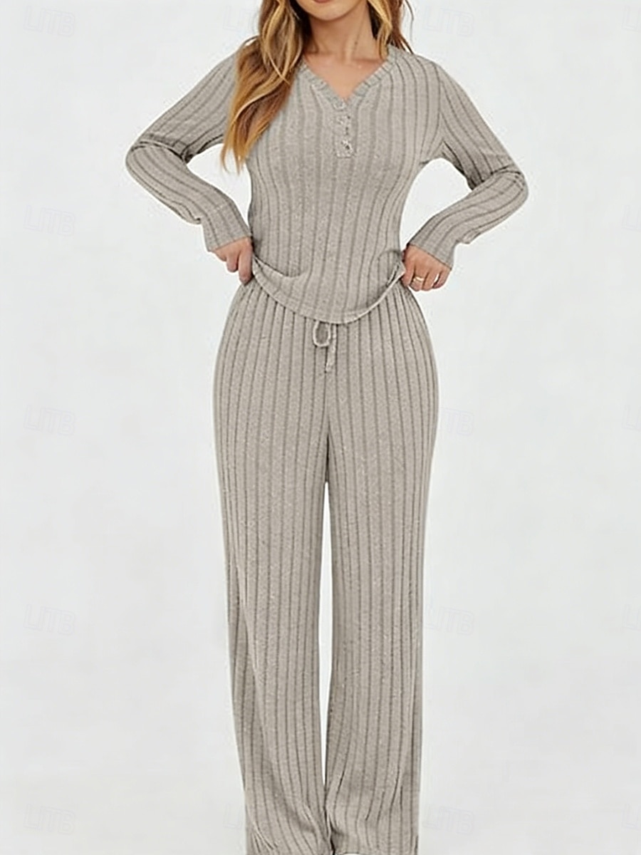 Mujer Conjuntos de dos piezas Conjuntos de pantalones Bolero Manga Larga Escote en Pico Color sólido Elegante Moda Ropa de calle Casual Diario Exterior Negro Vino Morado Primavera Ajuste regular 2026 - $31.99 –P1