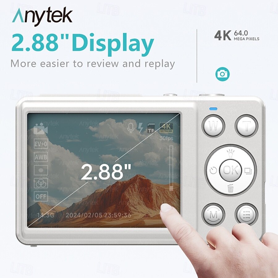 S7 4K HD Digital Camera Self-Timer Travel Camera Student Kids Card Camera 2026 - KZT 41795.09 –P6