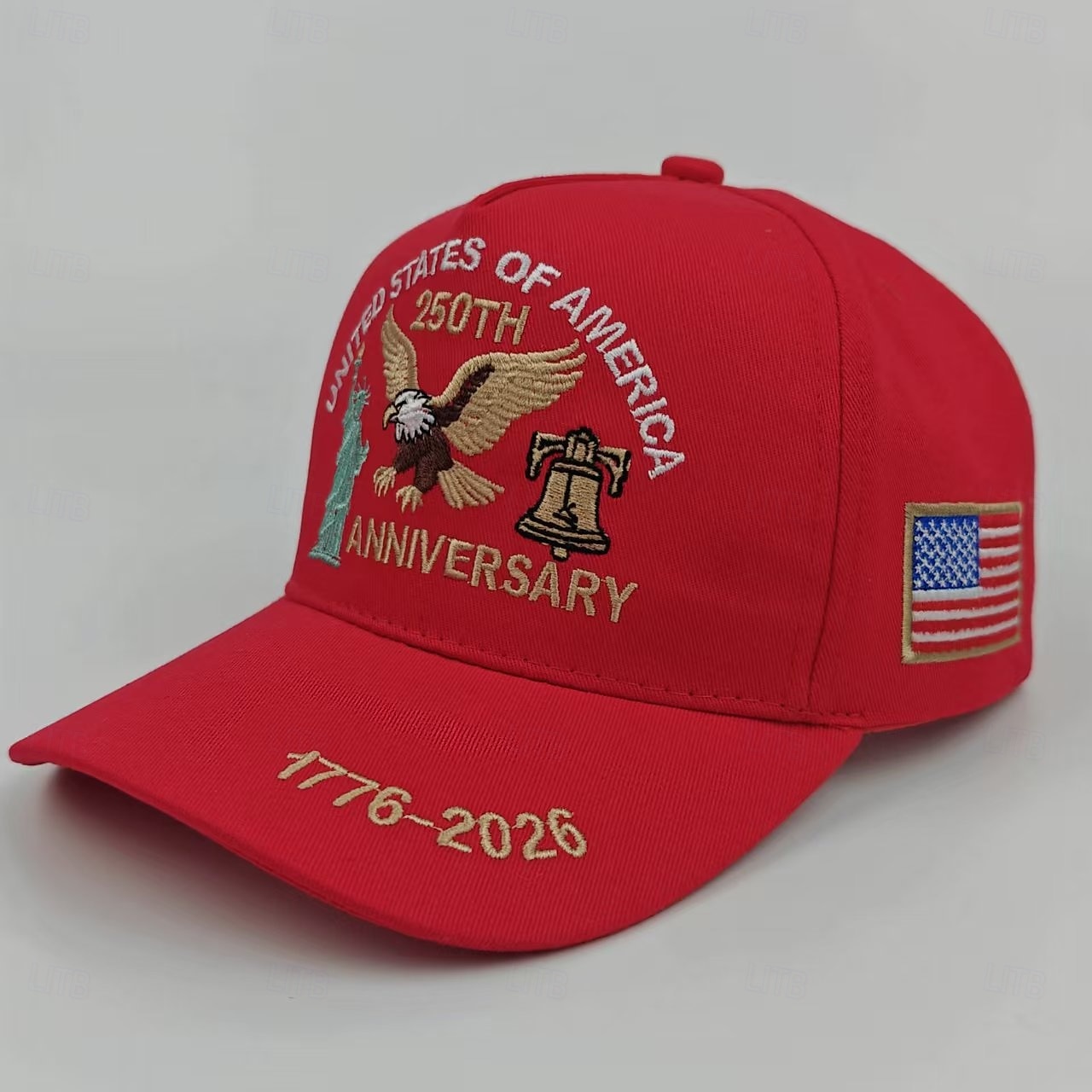 Casquette brodée commémorative du 250e anniversaire des États-Unis (1776-2026), aigle et statue de la Liberté &cloche, casquette de baseball patriotique avec écusson drapeau américain, commémoration de 2026 ? $21.99 –P10
