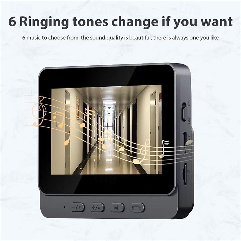 Wireless Visual Doorbell with Screen 4.3 Inch IPS Screen 2.4G Wireless Smart High-definition Video ing Intelnt Doorbell for Villa Home Office Apartment 2026 - $78.99 –P7