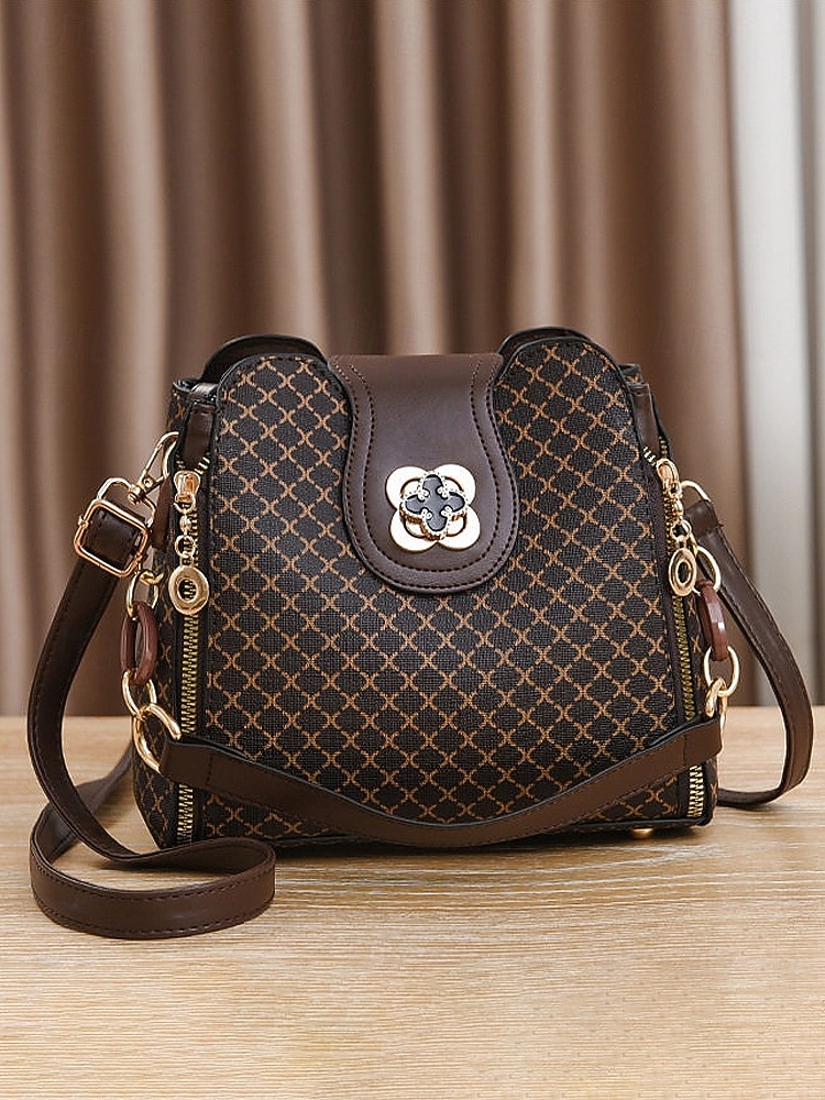 2026年 女性用PUレザーショルダーバッグ、マルチカラー、複数の持ち運びスタイルを備えた多用途のデザイン、スタイリッシュで広々とした日常使いに最適  コレクション – $26.99 –P4