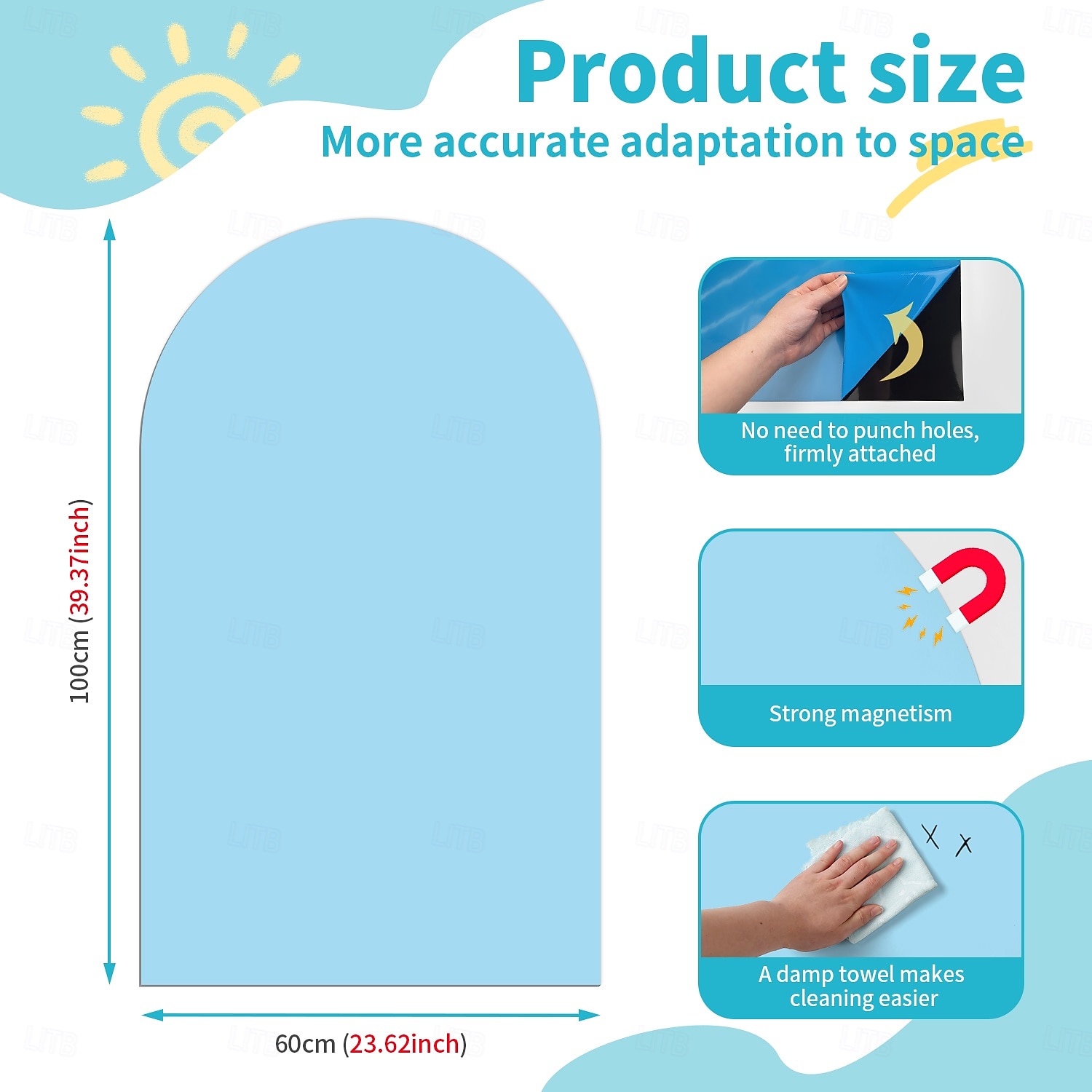 Geométrico Adesivos de Parede Sala de Estudo / Quarto Infantil & Jardim de Infância, Removível / Pré-colar Vinil Decoração do lar Decalque 1pç de 2026 por $28.99 –P9