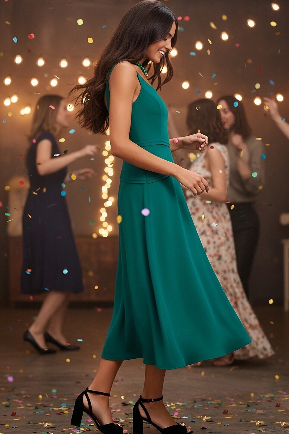 A-lijn Over de knie Bruiloft gast jurk Formele jurk Avondjurk Galajurken Elegant Mouwloos Sweetheart halslijn Schoolfeest Formeel Stretchstof met Plooien Effen kleur 2026 - $114.99 –P3