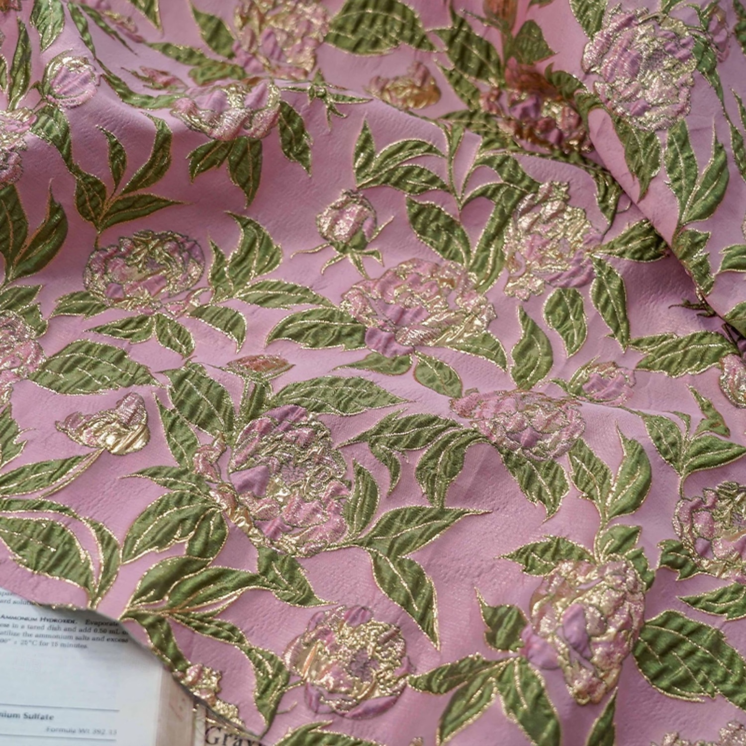 Linha A Longuette Vestidos de cocktail Elegante Floral Manga 3/4 Decote V Casamento Formal Bolsos Jacquard com Pregas de 2026 por $175.99 –P3