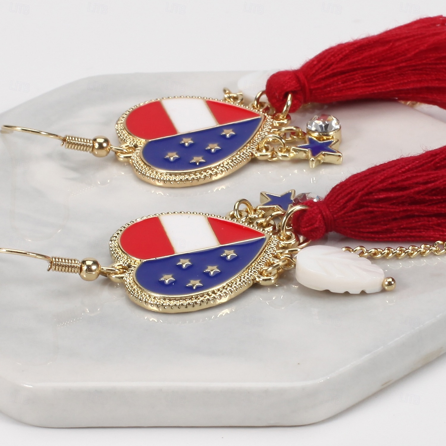 250ή Επέτειος ΗΠΑ Σκουλαρίκια Αστείος Ενηλίκων Γυναικεία Ημέρα ανεξαρτησίας 4η Ιουλίου Πάρτι Επίδοση Ντύνομαι 2026 - $12.49 –P11